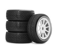 MGHGFYTAS Accessori Auto RC Compatibile con ARRMA per Typhon per Talion per Team per Losi per Kyosho per HPI 1/8 RC off-Road Car Parts 4 Pezzi Pneumatici da 117 Mm(Silver)