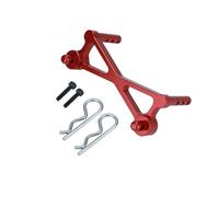 MGHGFYTAS Accessori Auto RC Compatibile con Axial per SCX24 C10 AXI00001 1/24 RC Auto Camion Parti di Aggiornamento Accessori Guscio in Metallo Colonna Supporto per Corpo Supporto(Red)