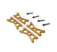 MGHGFYTAS Accessori Auto RC Compatibile con Hospeed 14321 per JJRC C8802 YDJ-D879 1/14 RC Accessori per Auto Parti Metallo Bracci Oscillanti Anteriori E Posteriori Superiori(Yellow)