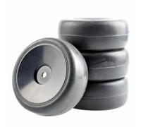 MGHGFYTAS Accessori Auto RC Compatibile con HSP per HPI 1/10 RC Modifica Dell'aggiornamento Dell'auto Parti di Accessori Slick Set di Ruote per Pneumatici da per Corsa(Black)