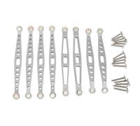 MGHGFYTAS Accessori Auto RC Compatibile con HuangBo ZP1001 ZP1002 ZP1003 ZP1004 1/10 RC Car Upgrade Modifica Accessori Parti Tirante Fisso in Metallo(Silver)