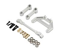 MGHGFYTAS Accessori Auto RC Compatibile con Km per Tank 300 1/8 RC Auto Aggiornamento Parti di Modifica Accessori Componenti dello Sterzo(Silver)