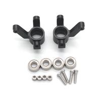 MGHGFYTAS Accessori Auto RC Compatibile con LOSI 2WD LOS00007 1/24 RC Car per Buggy Aggiornamento Modifica Parti Accessori Tazza Sterzo in Metallo(Black)