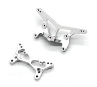MGHGFYTAS Accessori Auto RC Compatibile con LOSI Micro-B 2WD 1/24 RC Auto Upgrade per Buggy Accessori Parti in Metallo per Ammortizzatori Anteriori E Posteriori(Silver)