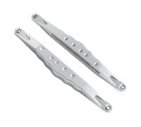 MGHGFYTAS Accessori Auto RC Compatibile con Losi per Super LOS05013 per Losi 1/6 Rc Auto Accessori di Modifica di Aggiornamento Parti in Lega di Alluminio Posteriore Inferiore Chiglia(Silver)