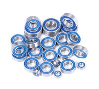 MGHGFYTAS Accessori Auto RC Compatibile con Losi per Super per Baja per Rock per Rey 1/6 RC Auto Parti di Aggiornamento Accessori 25 Pezzi Kit Cuscinetti Sigillati in Gomma Blu