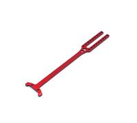 MGHGFYTAS Accessori Auto RC Compatibile con Mini-Q9 1/28 RC Auto Aggiornamento Modifica Parti di Ricambio Accessori Interasse in Metallo Lastra del Secondo Piano(Red)
