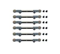MGHGFYTAS Accessori Auto RC Compatibile con MJX 1/10 10208 V2 RC Auto Aggiornamento Parti di Modifica Accessori in Metallo Tirante Regolabile(Gray)