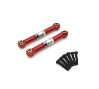 MGHGFYTAS Accessori Auto RC Compatibile con MJX 14209 14210 1/14 RC Car Upgrade Modifica Parti Accessori Barra dello Sterzo Anteriore in Metallo Collegamenti dello Sterzo(Red)