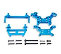 MGHGFYTAS Accessori Auto RC Compatibile con MJX per Hyper Go 1/16 16208 16209 H16 RC Auto Accessori di Aggiornamento Parti 1Set Anteriore Posteriore del Corpo Pilastri(Blue)
