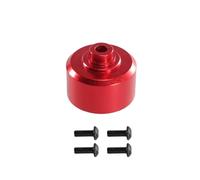 MGHGFYTAS Accessori Auto RC Compatibile con MJX per Hyper Go 10208 7303 1/10 1/7 RC Auto Aggiornamento Parti di Modificazione Accessori Differenziale in Metallo Scatola del Cambio Custodia(Red)