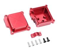 MGHGFYTAS Accessori Auto RC Compatibile con MJX per Hyper Go 14210 14209 RC Car Upgrade Accessori Parti Ripiano Centrale in Metallo Scatola Ricevitore Copertura Protettiva(Red)