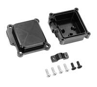 MGHGFYTAS Accessori Auto RC Compatibile con MJX per Hyper Go 14210 14209 RC Car Upgrade Accessori Parti Ripiano Centrale in Metallo Scatola Ricevitore Copertura Protettiva(Black)