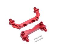 MGHGFYTAS Accessori Auto RC Compatibile con Mjx per Hyper Go 14210 RC Car Upgrade Parts 2 Pezzi in Metallo Anteriore Posteriore Auto Scocca Pilastri Corpo Post(Red)