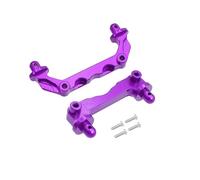 MGHGFYTAS Accessori Auto RC Compatibile con Mjx per Hyper Go 14210 RC Car Upgrade Parts 2 Pezzi in Metallo Anteriore Posteriore Auto Scocca Pilastri Corpo Post(Purple)