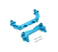 MGHGFYTAS Accessori Auto RC Compatibile con Mjx per Hyper Go 14210 RC Car Upgrade Parts 2 Pezzi in Metallo Anteriore Posteriore Auto Scocca Pilastri Corpo Post(Blue)