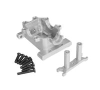 MGHGFYTAS Accessori Auto RC Compatibile con MJX per Hyper Go 14211 14301 14302 14303 1/14 RC Auto Parti di Aggiornamento Accessori Anteriore in Metallo Cambio Coperchio Inferiore(Silver)