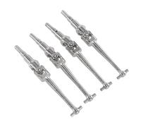 MGHGFYTAS Accessori Auto RC Compatibile con MJX per Hyper Go 16207 16208 16209 H16 1/16 RC Auto Parti di Aggiornamento Accessori 4PCS Metallo CVD Anteriore Posteriore Alberi di Trasmissione(Silver)