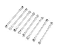 MGHGFYTAS Accessori Auto RC Compatibile con MJX per Hyper Go H12Y H12P 1/12 RC Auto Aggiornamento Parti di Modificazione Accessori in Metallo per Asta di Fissaggio del Telaio(Silver)