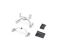MGHGFYTAS Accessori Auto RC Compatibile con MN D90 D91 per MN99S per WPL C24 C14 RC Parti di Camion per Auto Base con Tirante in Metallo ASSE del Sedile Supporto Staffa per Up Servo(Silver)