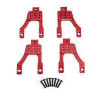 MGHGFYTAS Accessori Auto RC Compatibile con MN per MN128 MN86 G500 1/12 RC Car Upgrade Modifica Accessori Parti Staffe Ammortizzatore Anteriore Posteriore in Metallo(Red)