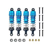 MGHGFYTAS Accessori Auto RC Compatibile con MN per MN128 MN86 MN86S G500 1/12 RC Auto Aggiornamento Accessori Parti 1Set Idraulico Ammortizzatore in Metallo(Blue)