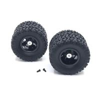 MGHGFYTAS Accessori Auto RC Compatibile con MN per MN78 per MN82 per MN D90 D91 D96 per WPL C14 C24 1/12 1/16 Rc Car Accessori Parti 2 Pezzi Pneumatici A Doppia Ruota(Black)