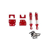 MGHGFYTAS Accessori Auto RC Compatibile con MN per MN82 LC79 1/12 RC Car Upgrade Accessori Parti di Fissaggio Dell'asse Posteriore in Metallo Ammortizzatore Posteriore(Red)