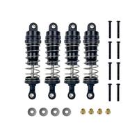 MGHGFYTAS Accessori Auto RC Compatibile con MN128 MN86 MN86S MN86K MN86KS G500 1/12 RC Auto Parti di Aggiornamento Accessori Metallo Riempito di Olio Ammortizzatore(Black)