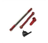MGHGFYTAS Accessori Auto RC Compatibile con MN168 ForbMN82 per MN78 D90 D91 D96 per MN99S RC Auto Parti di Aggiornamento Accessori Asta Sterzo in Metallo Servo Arm(Red)