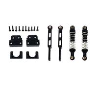 MGHGFYTAS Accessori Auto RC Compatibile con MN82 LC79 MN82S MN82T 1/12 RC Car Upgrade Parts Accessories Metal Axle Link Bar And Ammortizzatore Set(Black)