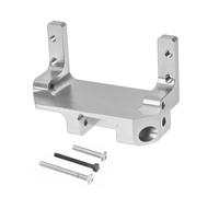 MGHGFYTAS Accessori Auto RC Compatibile con SCX10 III 1/10 RC Auto Aggiornamento Modifica Parti di Ricambio Accessori Staffa del Timone in Metallo(Silver)