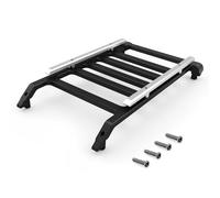 MGHGFYTAS Accessori Auto RC Compatibile con SCX30 per Bronco 4X4 RTR 1/30 RC Auto Aggiornamento Modifica Accessori Parti 1Pc Portapacchi in Alluminio(Black)