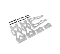 MGHGFYTAS Accessori Auto RC Compatibile con SCY 16101 16102Pro 16103 RC Car Upgrade Parts Accessori Braccio di Sospensione Ruota Assale Posteriore per Seat(Silver)