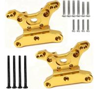 MGHGFYTAS Accessori Auto RC Compatibile con SCY per JJRC 16101 16102 16103 1/16 RC Car Upgrade Modifica Parti Staffe di Sospensione Anteriori Posteriori in Metallo(Yellow)