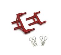 MGHGFYTAS Accessori Auto RC Compatibile con SCY per JJRC Q130 1/16 RC Auto Parti di Aggiornamento Accessori in Metallo Anteriore Posteriore Borsette Pilastri Pilastri del Corpo Borsette Staffa(Red)