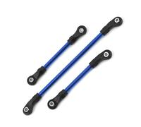 MGHGFYTAS Accessori Auto RC Compatibile con TRAXXAS 8140R per TRX4 8140 RC Auto Aggiornamento Parti di Modifica Accessori Asta dello Sterzo in Metallo 117mm 60mm 63mm(Blue)