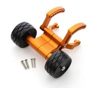 MGHGFYTAS Accessori Auto RC Compatibile con Traxxas per E-Revo 2.0 56087 1/10 Monster Truck RC Auto Aggiornamento Parti di Modifica Accessori Metallo Wheelie Bar(Yellow)