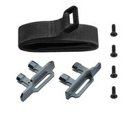 MGHGFYTAS Accessori Auto RC Compatibile con Traxxas per MAXX 1/10 RC Ricambi Auto Accessori Metallo 3S 4S Supporto per Batteria per Alto per Tenere Premuto con Cinghia per Batteria(Black)