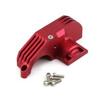 MGHGFYTAS Accessori Auto RC Compatibile con Traxxas per MAXX 89076-4 89086-4 1/10 RC Auto Parti di Aggiornamento Accessori in Metallo Principale Gear Copertura di Protezione del Motore(Red)