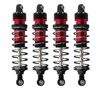 MGHGFYTAS Accessori Auto RC Compatibile con TRAXXAS per Mini per Maxx per XRT RC Auto Aggiornamento Parti di Modifica Accessori Ammortizzatore in Metallo Ammortizzatore 4 Pezzi(Red)