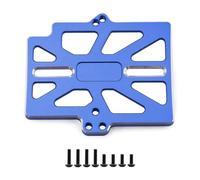 MGHGFYTAS Accessori Auto RC Compatibile con TRAXXAS per Mini per Maxx RC Car Upgrade Modifica Ricambi Accessori Piastra di Montaggio ESC in Metallo(Blue)