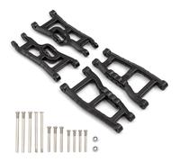 MGHGFYTAS Accessori Auto RC Compatibile con Traxxas per Slash 2WD per VXL per Nitro per Slash 1/10 RC Car Upgrade Parts Set di Bracci di Sospensione Anteriori E Posteriori(Black)