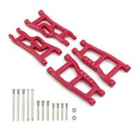 MGHGFYTAS Accessori Auto RC Compatibile con Traxxas per Slash 2WD per VXL per Nitro per Slash 1/10 RC Car Upgrade Parts Set di Bracci di Sospensione Anteriori E Posteriori(Red)