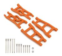 MGHGFYTAS Accessori Auto RC Compatibile con Traxxas per Slash 2WD per VXL per Nitro per Slash 1/10 RC Car Upgrade Parts Set di Bracci di Sospensione Anteriori E Posteriori(Orange)