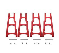 MGHGFYTAS Accessori Auto RC Compatibile con Traxxas per Slash 4X4 per Stampede per Rustler 4WD 1/10 RC Car Parts Set di Bracci di Sospensione Anteriori E Posteriori in Metallo 3655