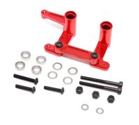 MGHGFYTAS Accessori Auto RC Compatibile con Traxxas per Slash per Rustler 2WD per Nitro 1/10 RC Ricambi Auto Accessori Sterzo in Metallo Bellcranks Drag Link Set(Red)