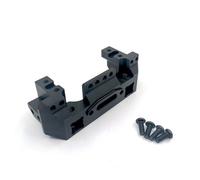MGHGFYTAS Accessori Auto RC Compatibile con Traxxas per TRX4 1/10 RC Car Upgrade Accessori Parti Paraurti Anteriore in Metallo con Piastra di Montaggio del Servo(Black)