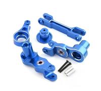 MGHGFYTAS Accessori Auto RC Compatibile con Traxxas per X-Maxx 6S 8S 1/5 RC Autocarro Aggiornamento Ricambi E Accessori Gruppo Leva Sterzo A Squadra in Metallo(Blue)