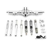 MGHGFYTAS Accessori Auto RC Compatibile con WLtoys 124006 12423 12427 12428 12429 1/12 RC Auto Aggiornamento Parti di Ricambio Accessori Metallo Fragile Kit Pacchetto(Silver)
